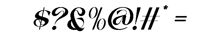 VaneloItalic-Italic Font OTHER CHARS