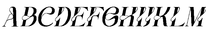 VaneloItalic-Italic Font UPPERCASE