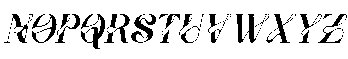 VaneloItalic-Italic Font UPPERCASE