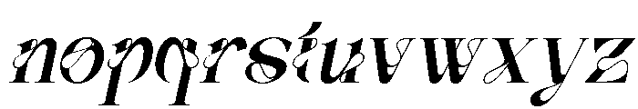 VaneloItalic-Italic Font LOWERCASE