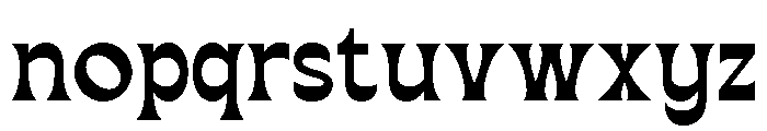 Vanemor-Regular Font LOWERCASE