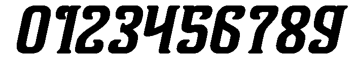 Vanguard Legend Bold Italic Font OTHER CHARS