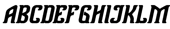 Vanguard Legend Bold Italic Font UPPERCASE