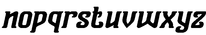 Vanguard Legend Bold Italic Font LOWERCASE