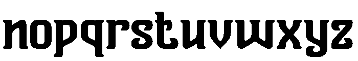 Vanguard Legend Bold Font LOWERCASE