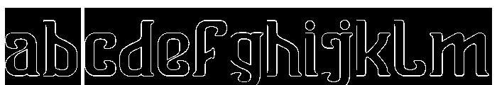 Vanguard Legend-Hollow-Inverse FONT