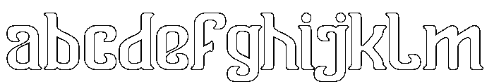 Vanguard Legend-Hollow FONT