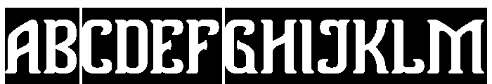 Vanguard Legend-Inverse Font UPPERCASE