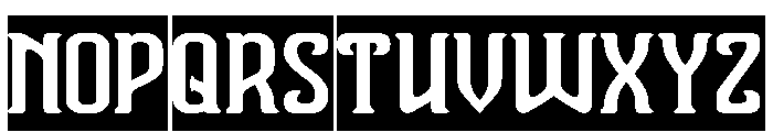 Vanguard Legend-Inverse Font UPPERCASE