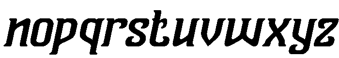 Vanguard Legend Italic Font LOWERCASE