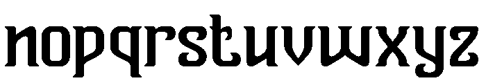 Vanguard Legend-Light Font LOWERCASE