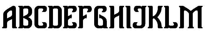Vanguard Legend Font UPPERCASE