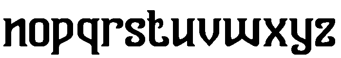 Vanguard Legend Font LOWERCASE