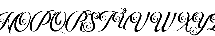 Vanila Beauty Regular Font UPPERCASE