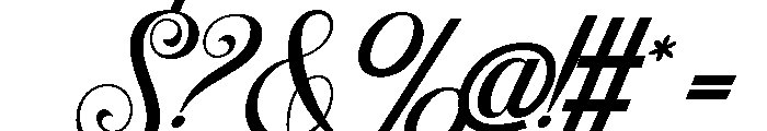 VanilaBeauty-Regular Font OTHER CHARS