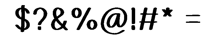 Vanilla Cupcake Font OTHER CHARS