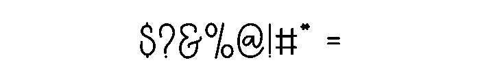 Vanilla Pudding Font OTHER CHARS