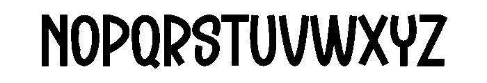 Vanilla1 Font UPPERCASE