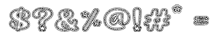 VanillaCreamMosaic Font OTHER CHARS