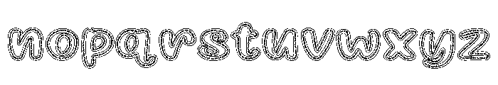 VanillaCreamMosaic Font LOWERCASE