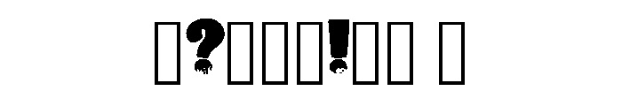 Vanishing Block By Sque Regular Font OTHER CHARS