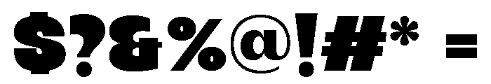 Vankis Black Font OTHER CHARS