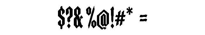 Vanta Fraktur Font OTHER CHARS