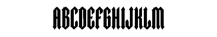 Vanta Fraktur Font UPPERCASE