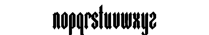 Vanta Fraktur Font LOWERCASE