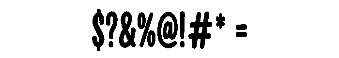 VantaRush Font OTHER CHARS