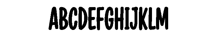 VantaRush Font UPPERCASE