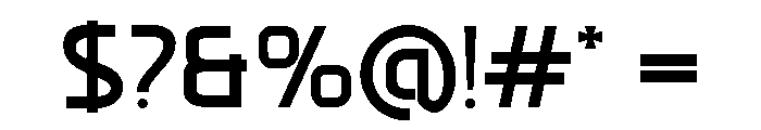 Vantheon Regular Font OTHER CHARS