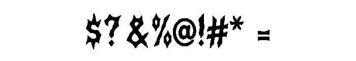 Vanthex Font OTHER CHARS
