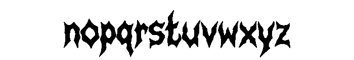 Vanthex Font LOWERCASE