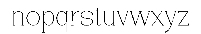 Vantique Regular Font LOWERCASE