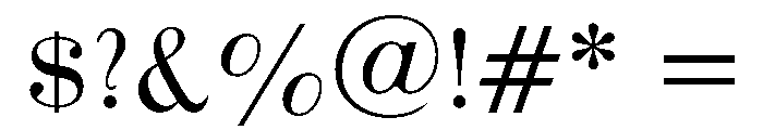 Varage Font OTHER CHARS
