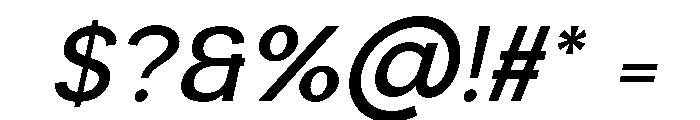 Varden Italic Font OTHER CHARS