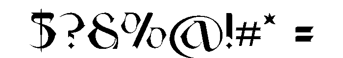 Vargoe Font OTHER CHARS