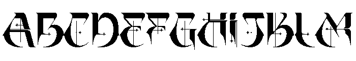 Vargoe Font UPPERCASE