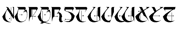 Vargoe Font UPPERCASE
