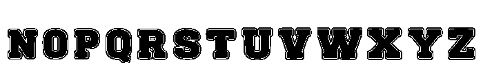 Varsie Outlined Regular Font LOWERCASE