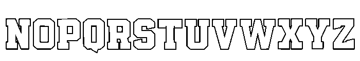 Varsity Allstar Regular Font LOWERCASE