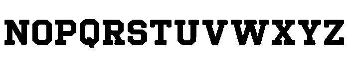 Varsity Baseball Regular Font LOWERCASE