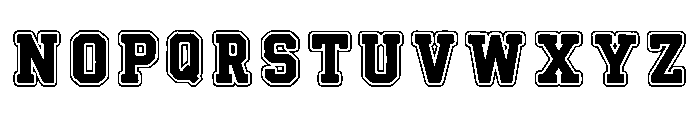 Varsity Beauty 1 Regular Font UPPERCASE
