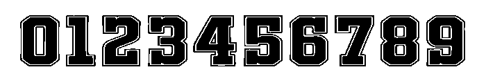 Varsity Blackline Font OTHER CHARS