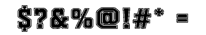 Varsity Blackline Font OTHER CHARS