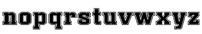 Varsity Blackline Font LOWERCASE