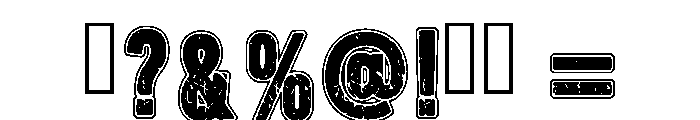 Varsity Broken Regular Font OTHER CHARS
