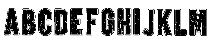 Varsity Broken Regular Font UPPERCASE