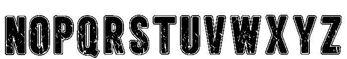 Varsity Broken Regular Font LOWERCASE